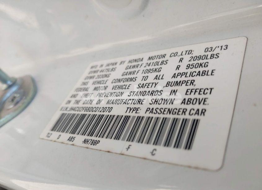 Photo 9 of 2013 Acura Tsx 2.4 (VIN JH4CU2F68DC012070)