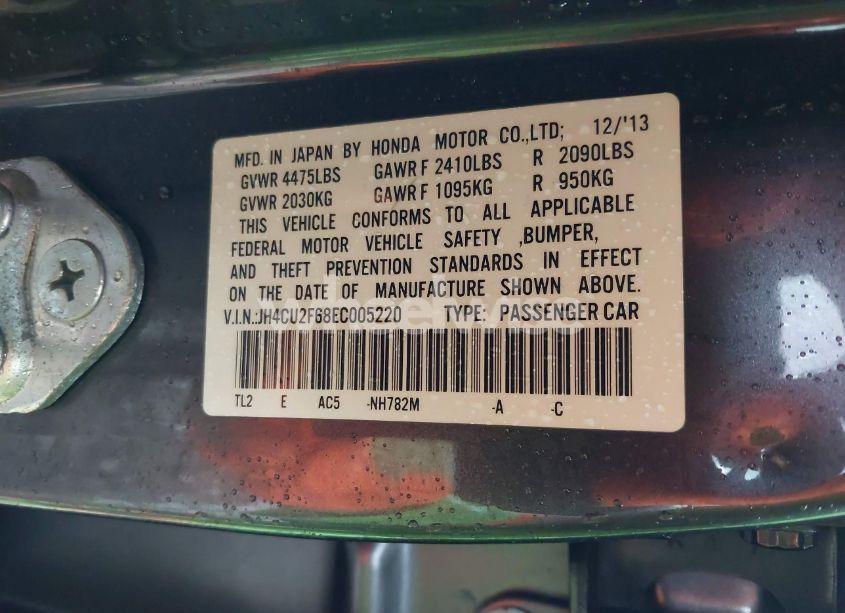 Photo 9 of 2014 Acura Tsx 2.4 (VIN JH4CU2F68EC005220)