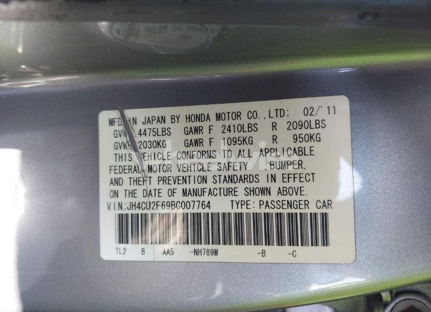 Photo 9 of 2011 Acura Tsx 2.4 (VIN JH4CU2F69BC007764)