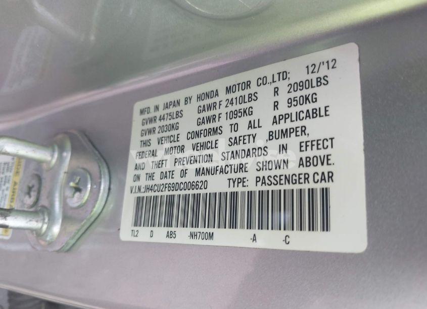 Photo 9 of 2013 Acura Tsx 2.4 (VIN JH4CU2F69DC006620)