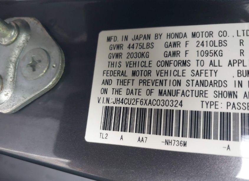 Photo 9 of 2010 Acura Tsx 2.4/2.4 (A5) (VIN JH4CU2F6XAC030324)