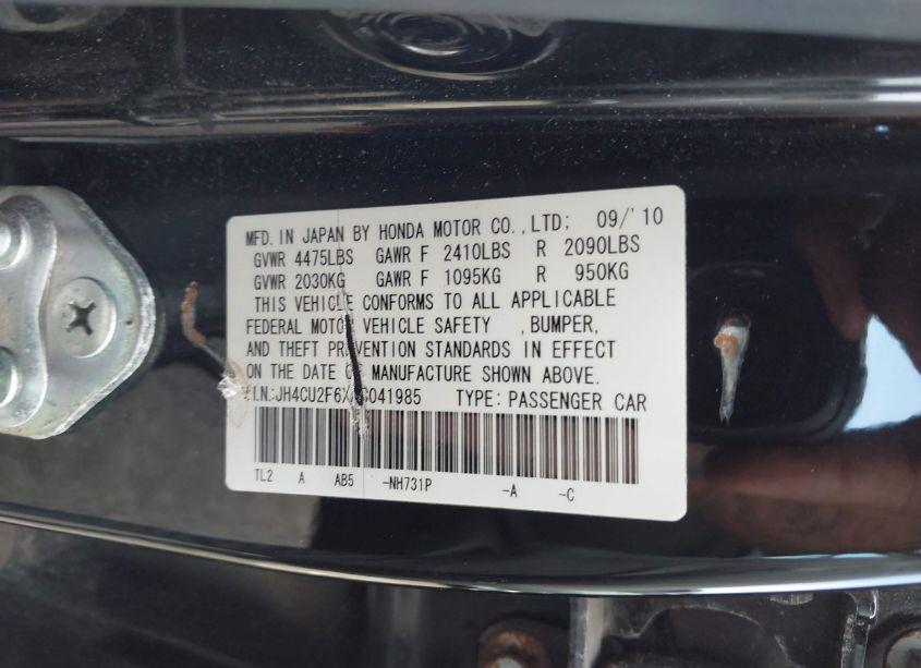 Photo 9 of 2010 Acura Tsx 2.4 (VIN JH4CU2F6XAC041985)