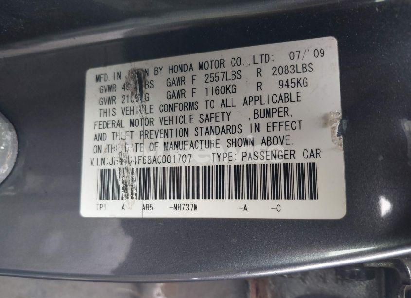Photo 9 of 2010 Acura Tsx 3.5 (VIN JH4CU4F68AC001707)