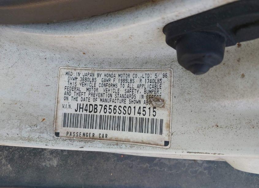 Photo 9 of 1995 Acura Integra LS (VIN JH4DB7656SS014515)