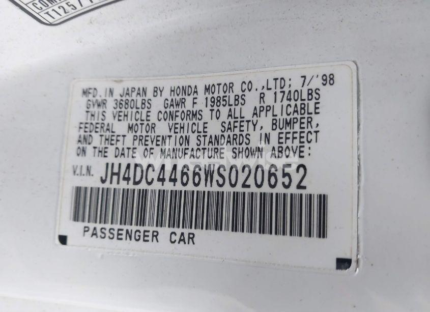 Photo 9 of 1998 Acura Integra GS (VIN JH4DC4466WS020652)