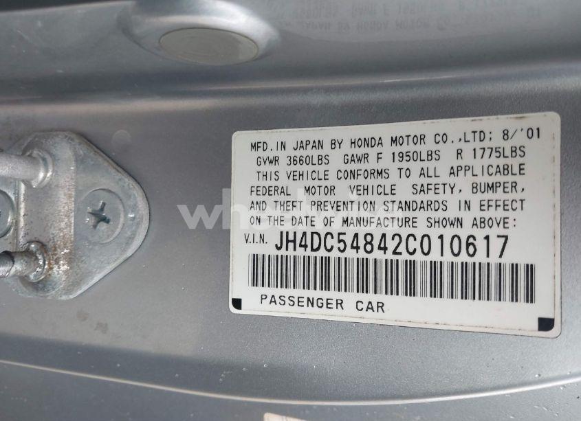 Photo 9 of 2002 Acura Rsx N/A (VIN JH4DC54842C010617)