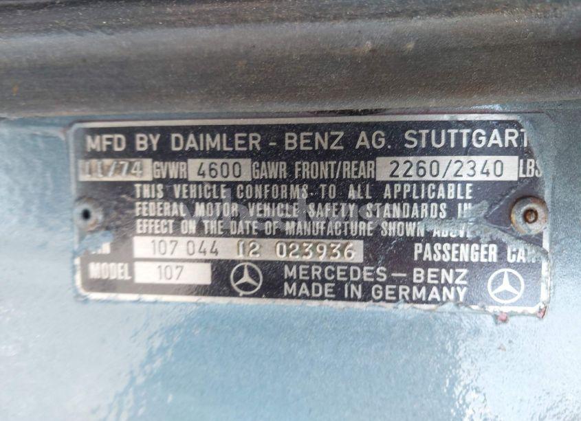 Photo 9 of 1975 Mercedes-benz Sl 450 (VIN JH4KB16555C******)