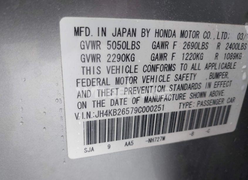 Photo 9 of 2009 Acura Rl 3.7 (VIN JH4KB26579C000251)