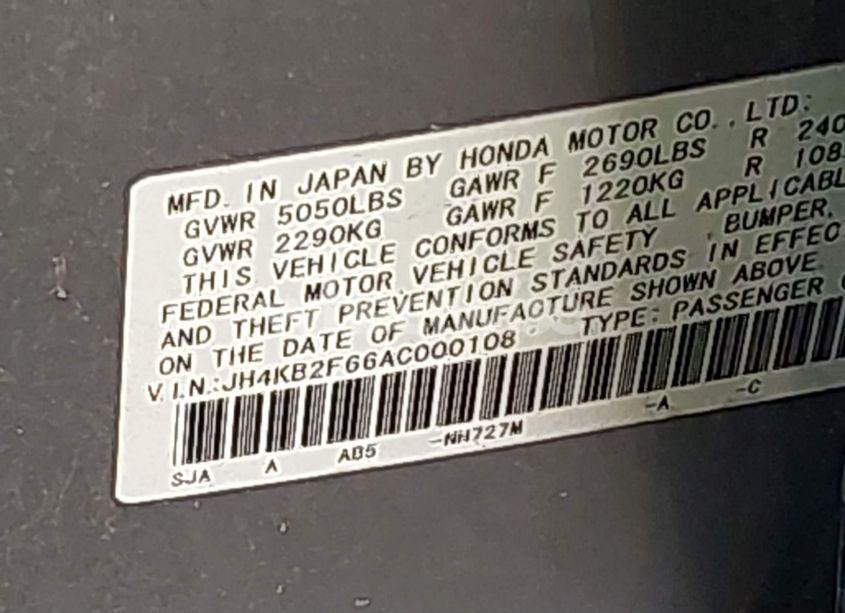 Photo 9 of 2010 Acura Rl 3.7 (VIN JH4KB2F66AC000108)