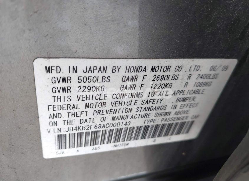 Photo 9 of 2010 Acura Rl 3.7 (VIN JH4KB2F68AC000143)