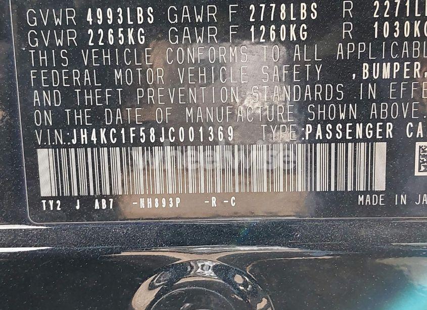 Photo 9 of 2018 Acura Rlx N/A (VIN JH4KC1F58JC001369)