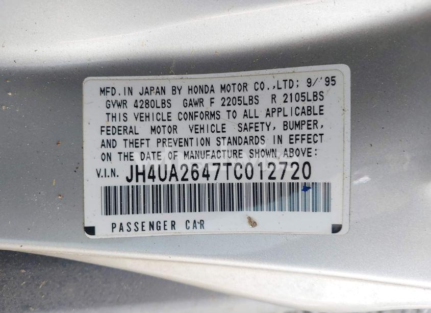 Photo 9 of 1996 Acura 2.5tl (VIN JH4UA2647TC012720)