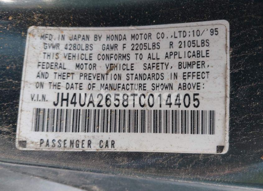 Photo 9 of 1996 Acura 2.5tl (VIN JH4UA2658TC014405)