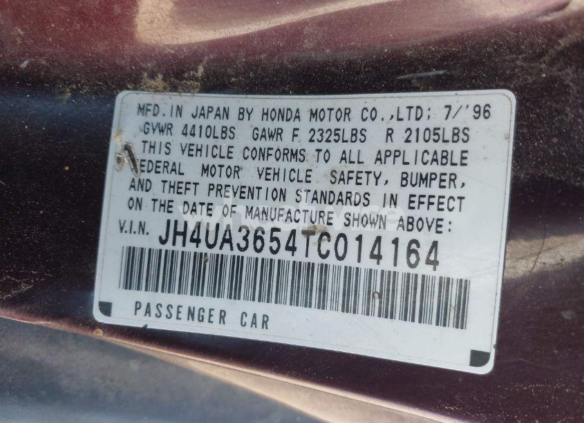 Photo 9 of 1996 Acura 3.2tl (VIN JH4UA3654TC014164)