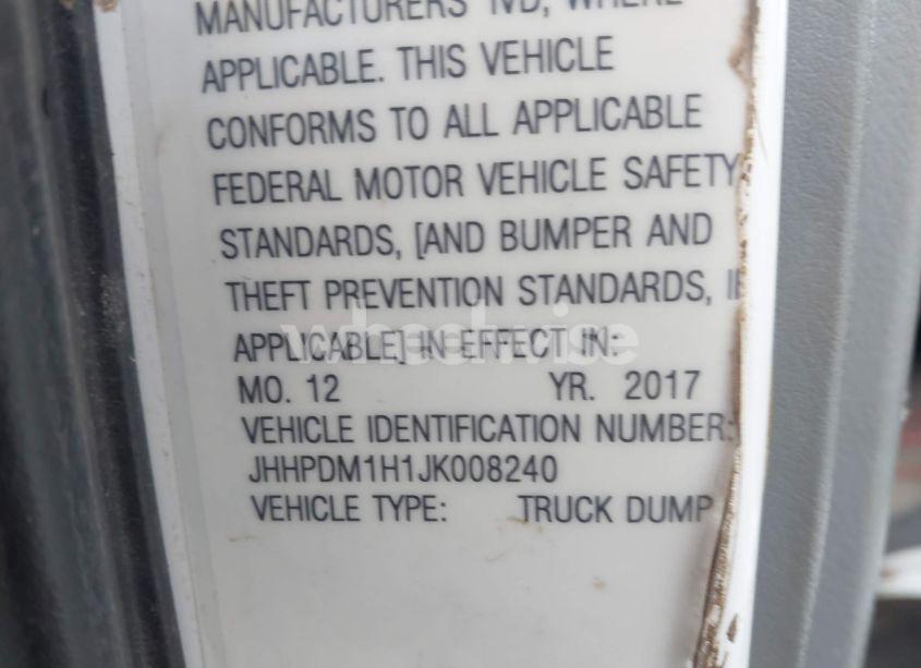 Photo 8 of 2018 Hino Xjc740/xfc740 (VIN JHHPDM1H1JK008240)