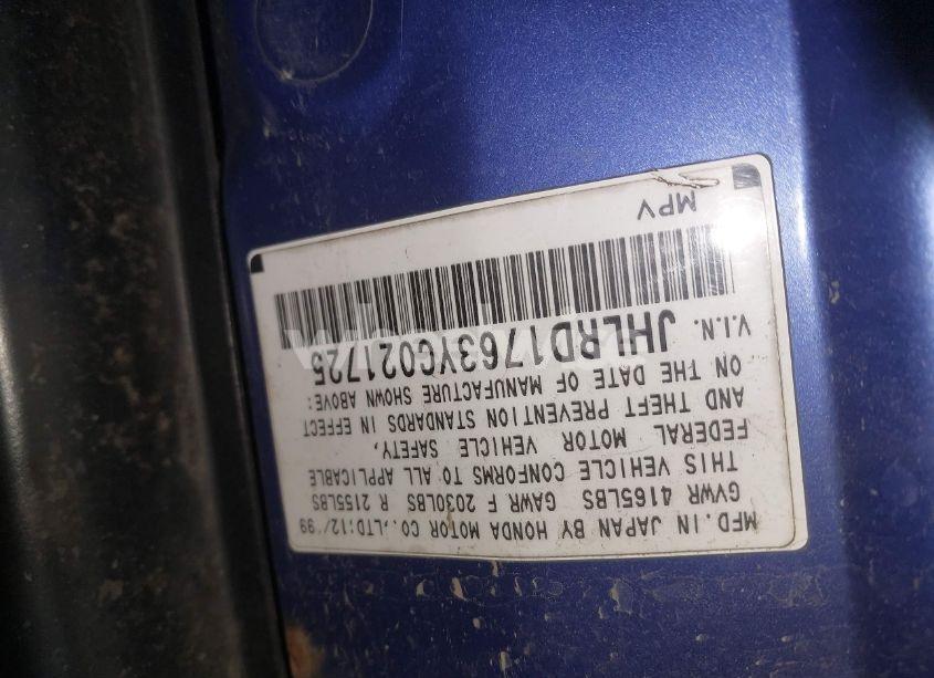 Photo 9 of 2000 Honda Cr-v EX (VIN JHLRD1763YC021725)