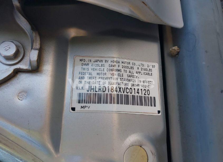 Photo 9 of 1997 Honda Cr-v (VIN JHLRD184XVC014120)