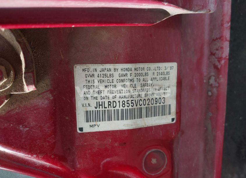 Photo 9 of 1997 Honda Cr-v (VIN JHLRD1855VC020903)