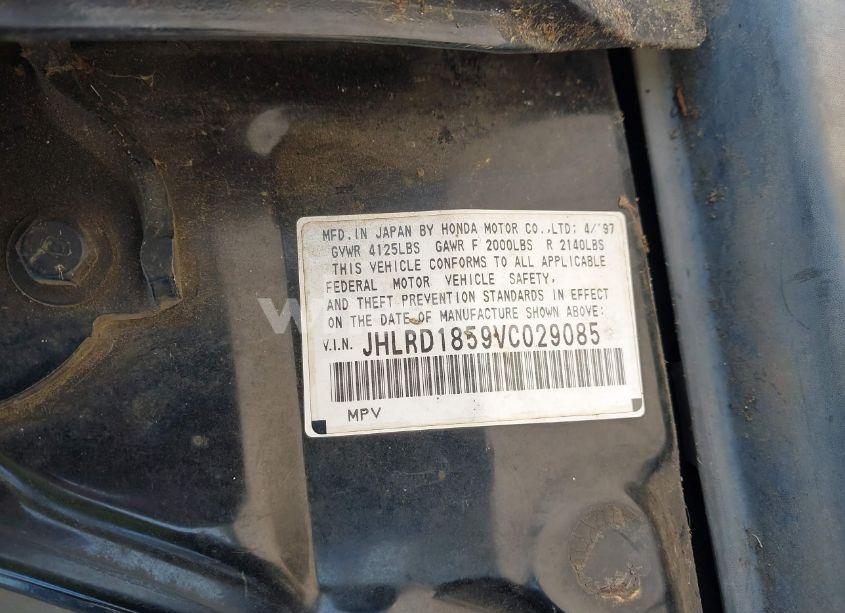 Photo 9 of 1997 Honda Cr-v (VIN JHLRD1859VC029085)