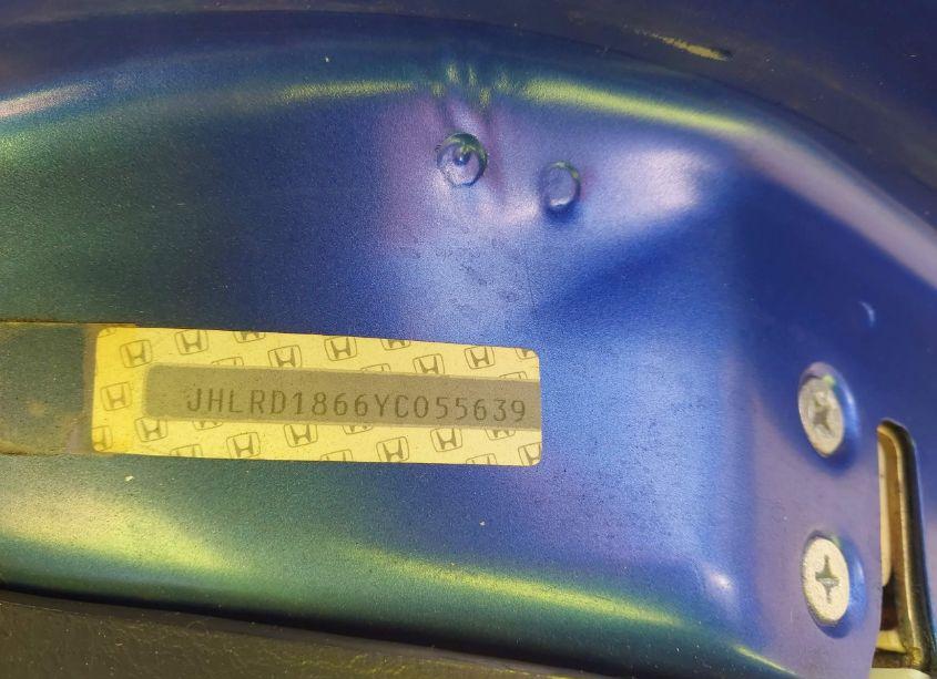 Photo 9 of 2000 Honda Cr-v EX (VIN JHLRD1866YC055639)