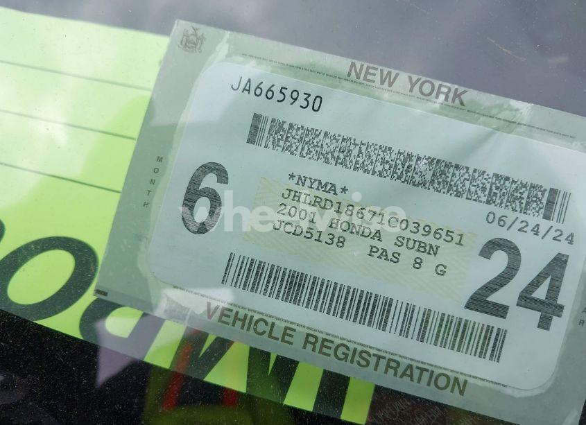 Photo 9 of 2001 Honda Cr-v EX (VIN JHLRD18671C039651)