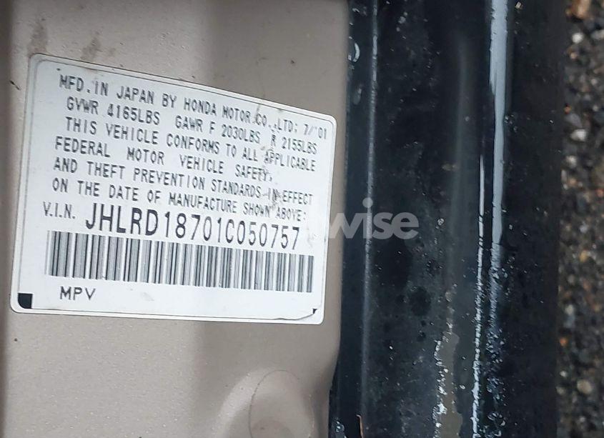 Photo 9 of 2001 Honda Cr-v SPECIAL EDITION (VIN JHLRD18701C050757)