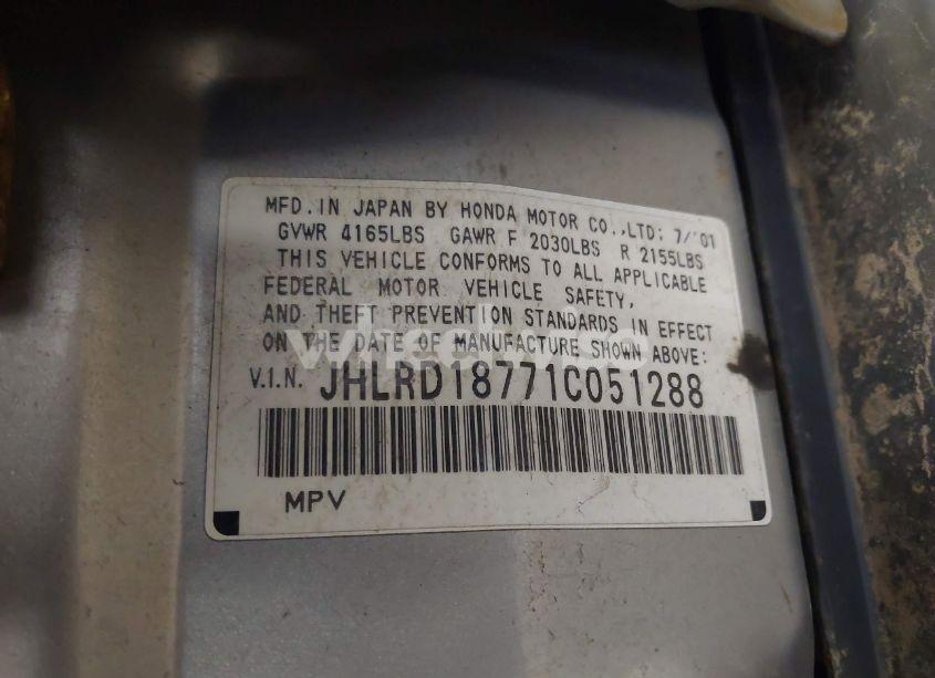 Photo 9 of 2001 Honda Cr-v SPECIAL EDITION (VIN JHLRD18771C051288)