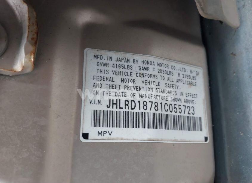 Photo 9 of 2001 Honda Cr-v SPECIAL EDITION (VIN JHLRD18781C055723)