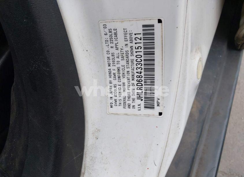 Photo 9 of 2003 Honda Cr-v LX (VIN JHLRD68433C015121)
