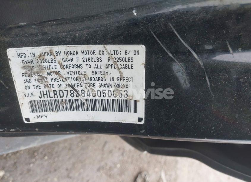 Photo 9 of 2004 Honda Cr-v EX (VIN JHLRD78884C050053)