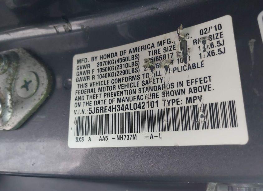 Photo 9 of 2008 Honda Cr-v EX (VIN JHLRE48518C032193)