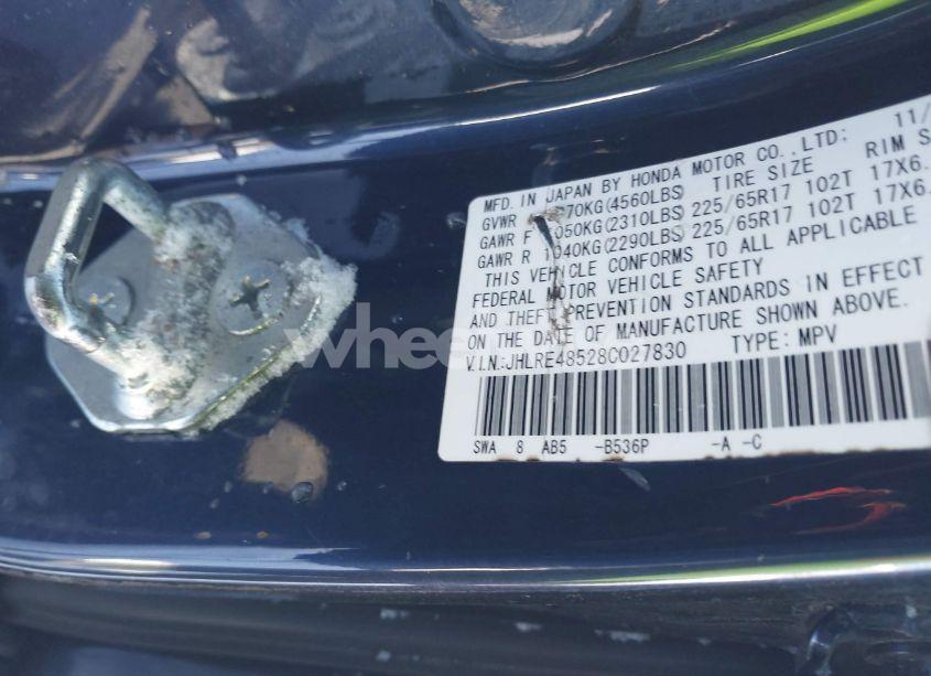 Photo 9 of 2008 Honda Cr-v EX (VIN JHLRE48528C027830)