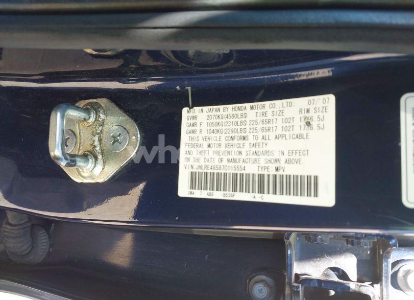 Photo 9 of 2007 Honda Cr-v EX (VIN JHLRE48587C115554)