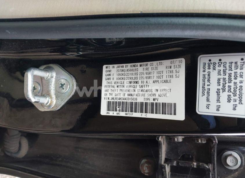 Photo 9 of 2010 Honda Cr-v LX (VIN JHLRE4H34AC015036)