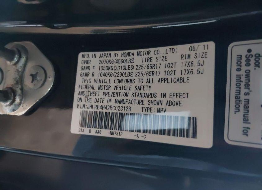 Photo 9 of 2011 Honda Cr-v SE (VIN JHLRE4H42BC023128)