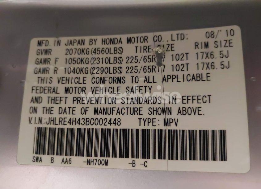 Photo 9 of 2011 Honda Cr-v SE (VIN JHLRE4H43BC002448)