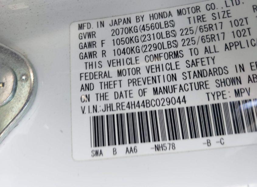 Photo 9 of 2011 Honda Cr-v SE (VIN JHLRE4H44BC029044)