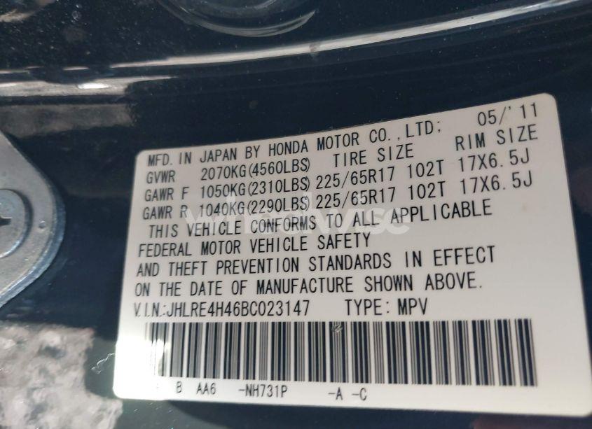 Photo 9 of 2011 Honda Cr-v SE (VIN JHLRE4H46BC023147)