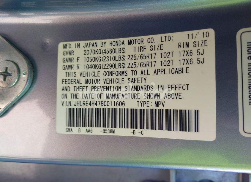 Photo 9 of 2011 Honda Cr-v SE (VIN JHLRE4H47BC011606)