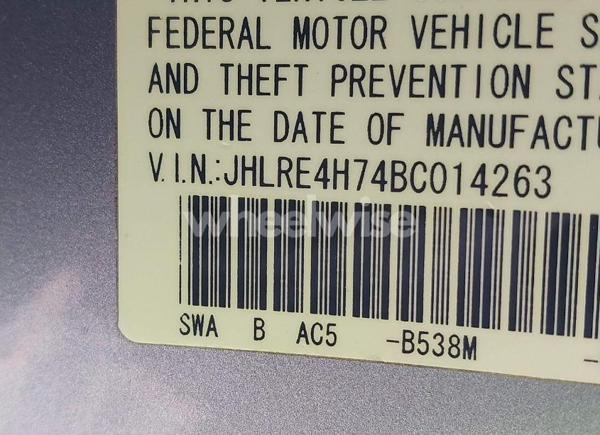 Photo 9 of 2011 Honda Cr-v EX-L (VIN JHLRE4H74BC014263)