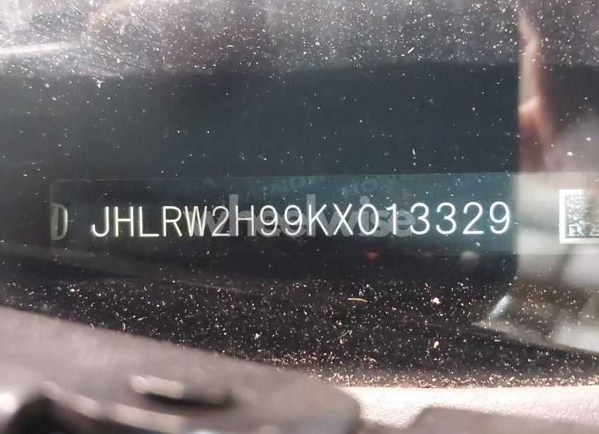 Photo 16 of 2019 Honda Cr-v TOURING (VIN JHLRW2H99KX013329)