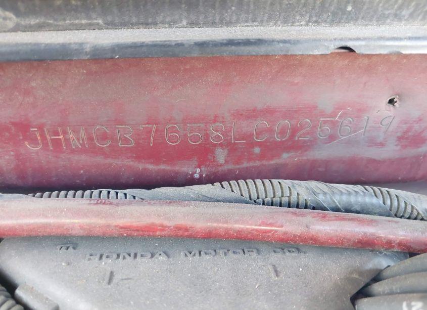 Photo 9 of 1990 Honda Accord LX/EX (VIN JHMCB7658LC025619)