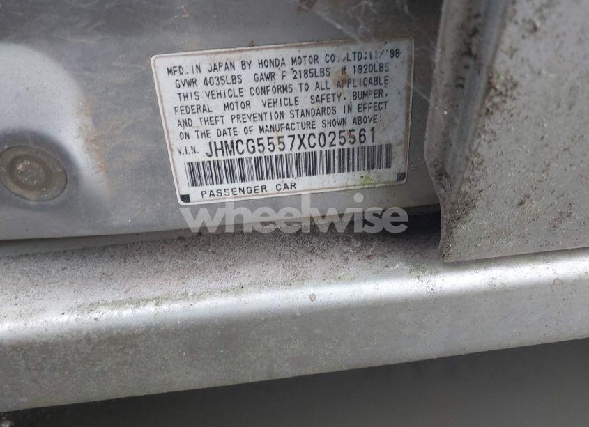 Photo 9 of 1999 Honda Accord EX (VIN JHMCG5557XC025561)