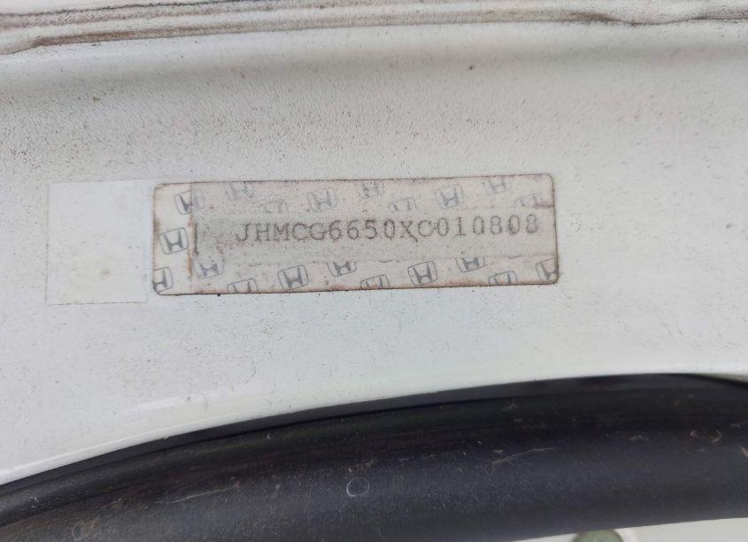 Photo 9 of 1999 Honda Accord LX (VIN JHMCG6650XC010808)