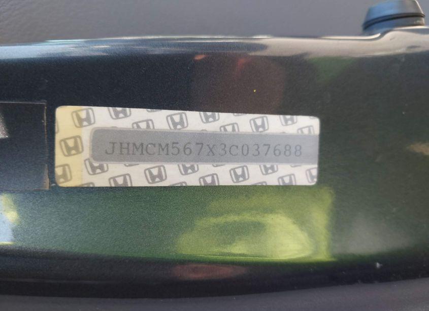 Photo 9 of 2003 Honda Accord 2.4 EX (VIN JHMCM567X3C037688)