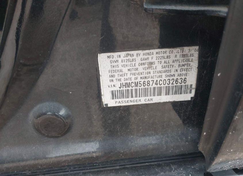 Photo 9 of 2004 Honda Accord 2.4 EX (VIN JHMCM56874C032636)