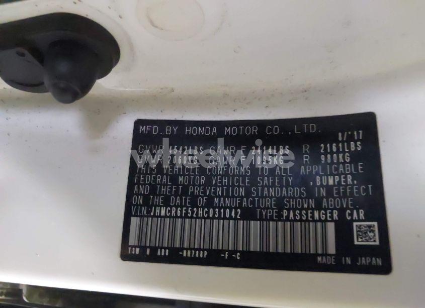 Photo 9 of 2017 Honda Accord HYBRID EX-L (VIN JHMCR6F52HC031042)