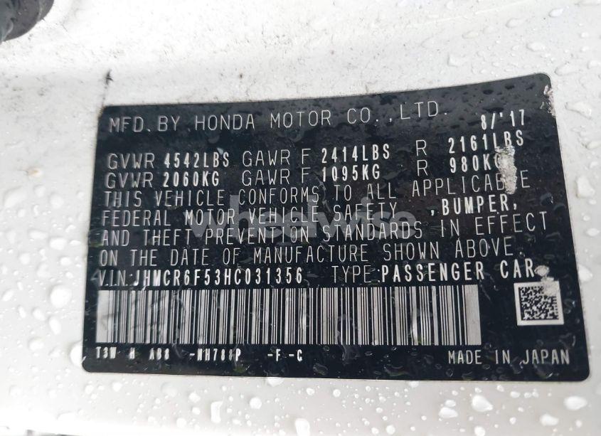 Photo 9 of 2017 Honda Accord HYBRID EX-L (VIN JHMCR6F53HCO31356)