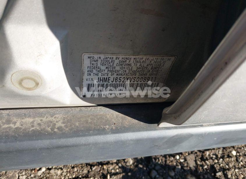 Photo 9 of 1997 Honda Civic DX (VIN JHMEJ6526VS005911)