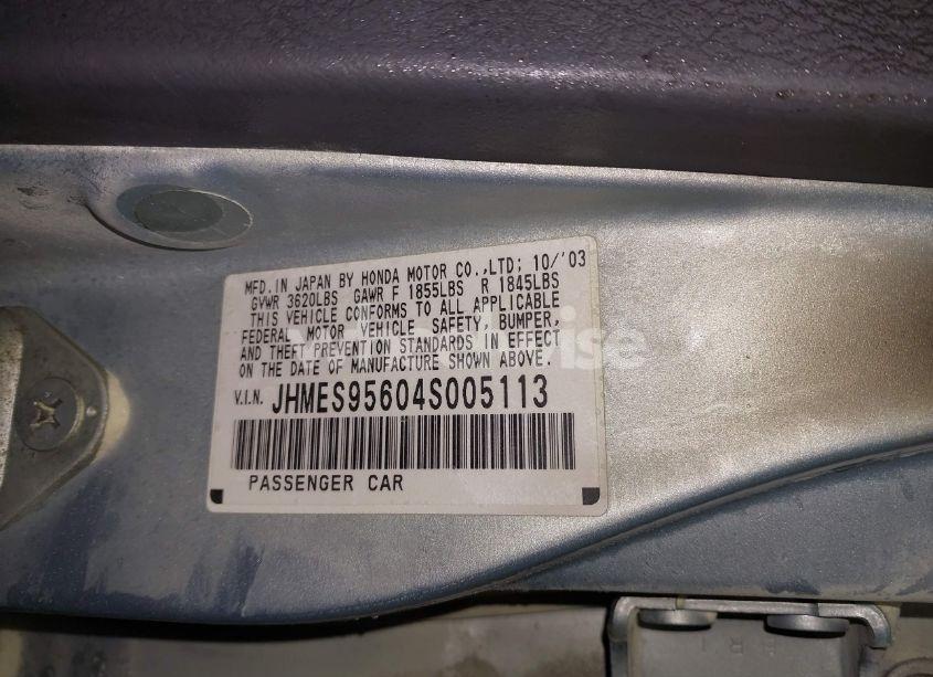 Photo 9 of 2004 Honda Civic HYBRID (VIN JHMES95604S005113)